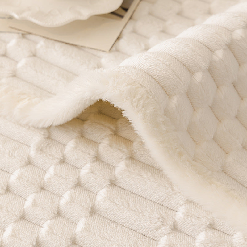 Cozy Plush Sofa Chair Mat Cover Thickened Non-slip Seat Cushion Cover