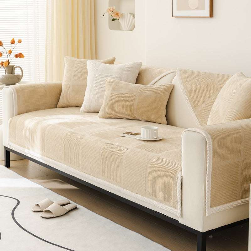 Non-Slip Sectional Couch Cover Cozy Durable Furniture Protector for Dogs, Pets, and Kids