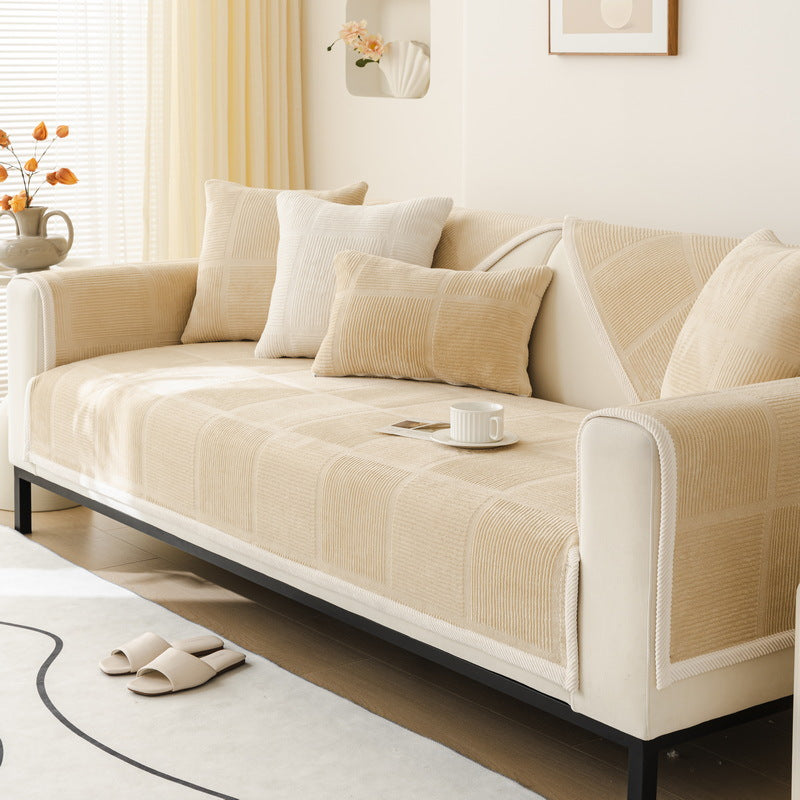 Non-Slip Sectional Couch Cover Cozy Durable Furniture Protector for Dogs, Pets, and Kids