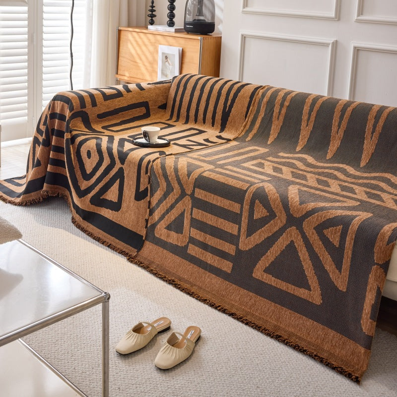 Boho Chenille Sofa Throw Covers Durable Sofa Couch Cover Sofa Protector