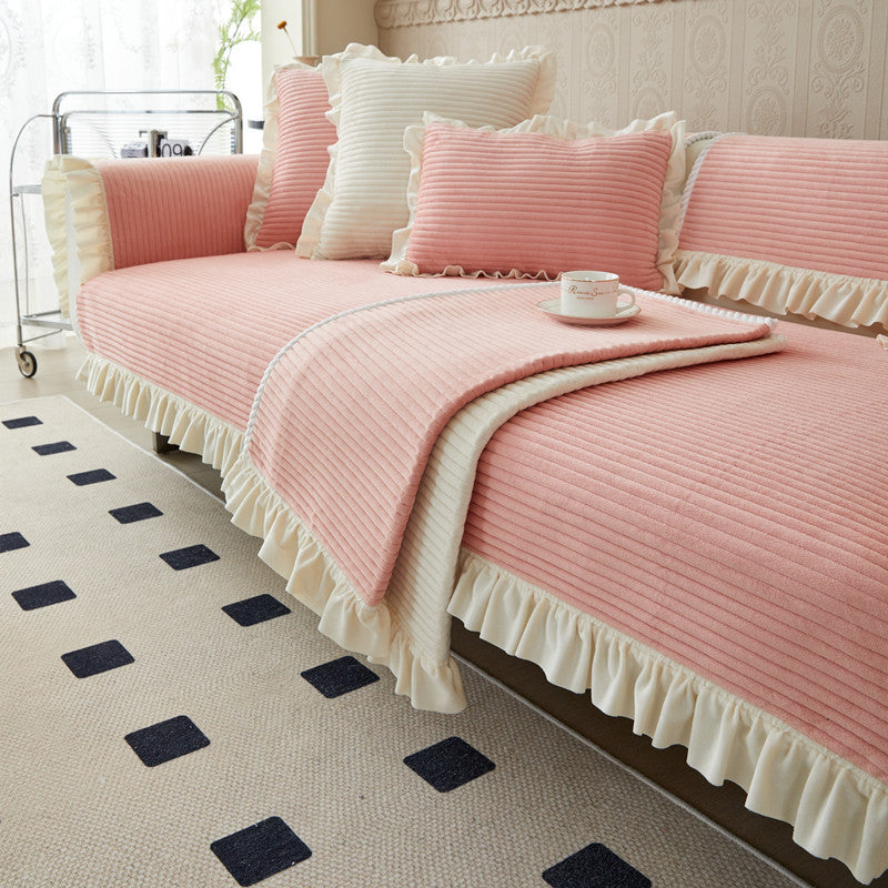 Cozy Sofa Cushion Cover Durable Seat Chair Cover Non-slip Sofa Protector