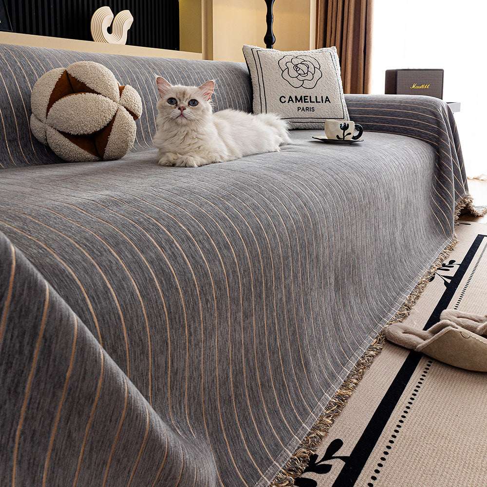 Chenille Sofa Cover Durable Sofa Protector Cat Scratch-proof Chair Couch Cover