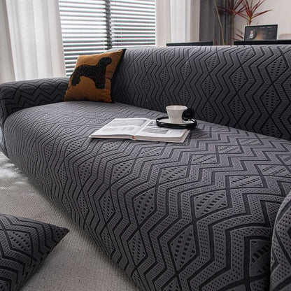 Cozy Durable Sofa Slipcover Stretchy 1-Piece Textured Couch Cover