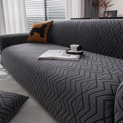 Cozy Durable Sofa Slipcover Stretchy 1-Piece Textured Couch Cover 