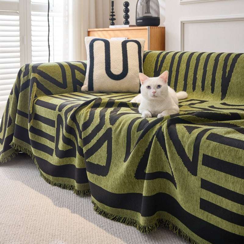 Boho Chenille Sofa Throw Covers Sectional Sofa Couch Cover Durable Sofa Protector