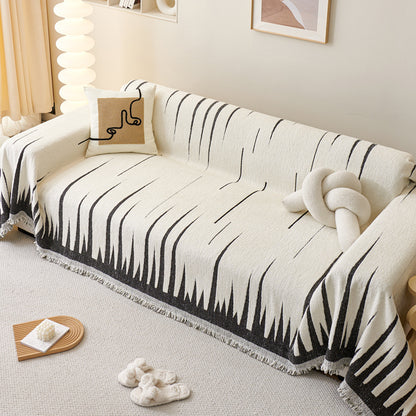 Chenille Couch Cover Sectional Sofa Cover Soft Cozy Throw Blanket