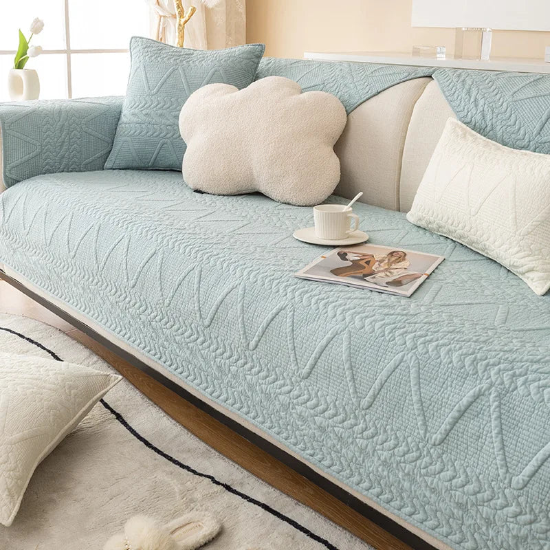 Thickened Durable Sofa Protector Cover Anti-slip Sofa Cover Cotton Chair Cushion Mat 
