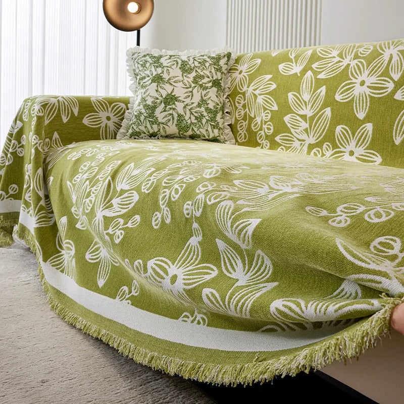 Universal Sofa Cover Chenille Durable Sofa Blanket Anti-scratch Furniture Protector 