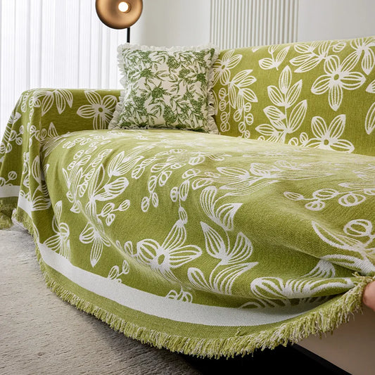 Universal Sofa Cover Chenille Durable Sofa Blanket Anti-scratch Furniture Protector 
