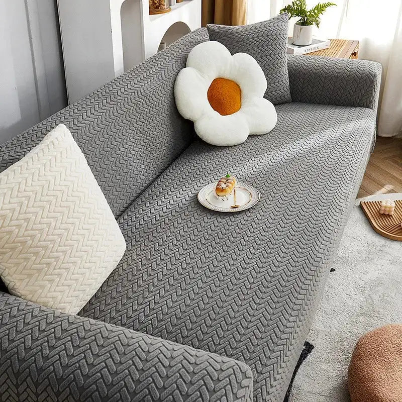 Elastic Jacquard Corner Sofa Cover Stretchy Durable Couch Chair Cover Slipcover