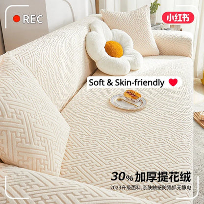 Elastic Soft Sofa Cover Durable Anti-scratch Cushion Couch Cover 
