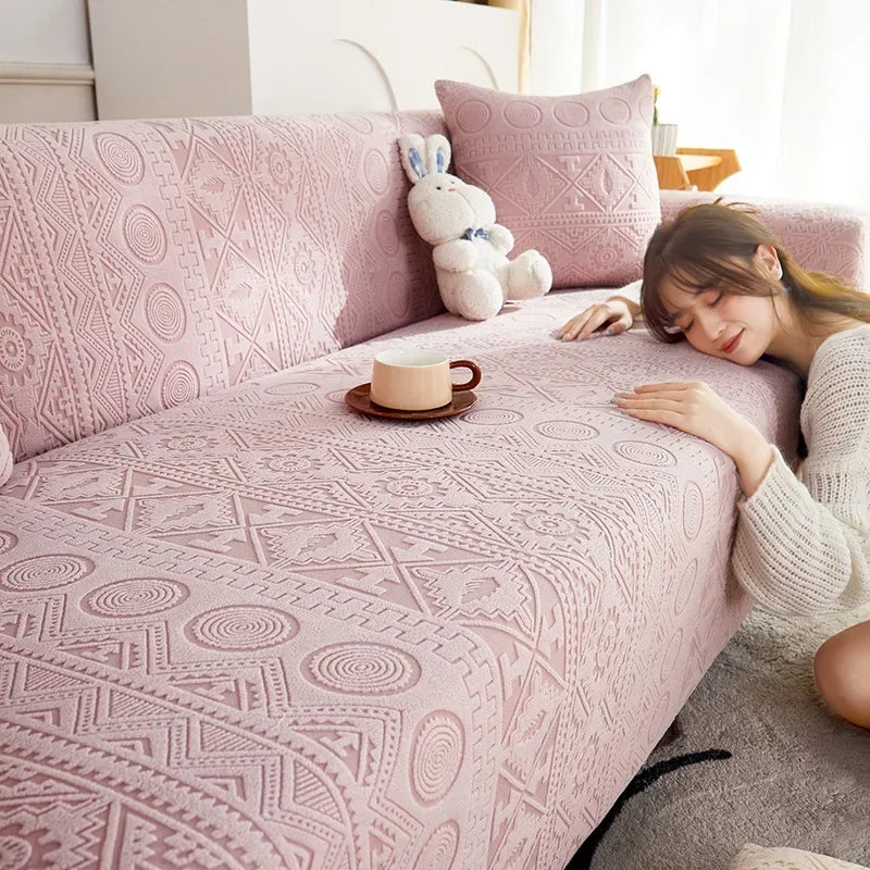 Stretchy Corner Sofa Cover Universal Couch Chair Cover Anti-scratch Slipcover 