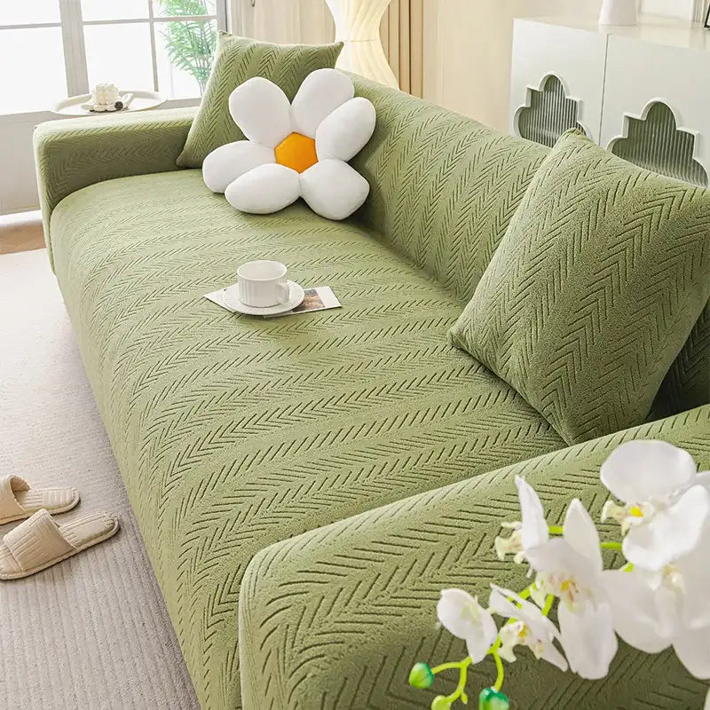 Durable Couch Cushion Cover Anti-cat Scratch Sofa Cover Elastic Slipcover