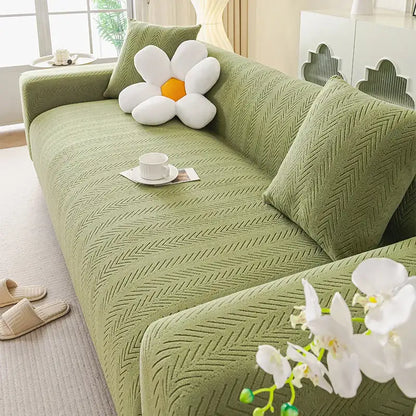 Durable Couch Cushion Cover Anti-cat Scratch Sofa Cover Elastic Slipcover