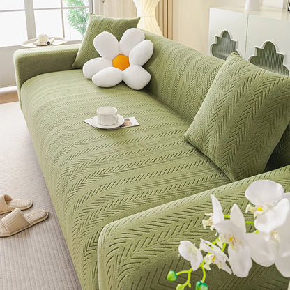 Durable Couch Cushion Cover Anti-cat Scratch Sofa Cover Elastic Slipcover 