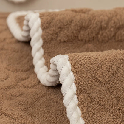 Sofa Seat Slipcovers Plush Jacquard Cushion Cover Sofa Protector