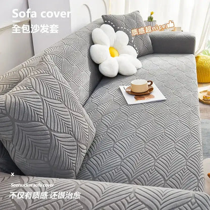 Stretchy Plush Sofa Cover Universal Anti-cat Scratch Couch Cover