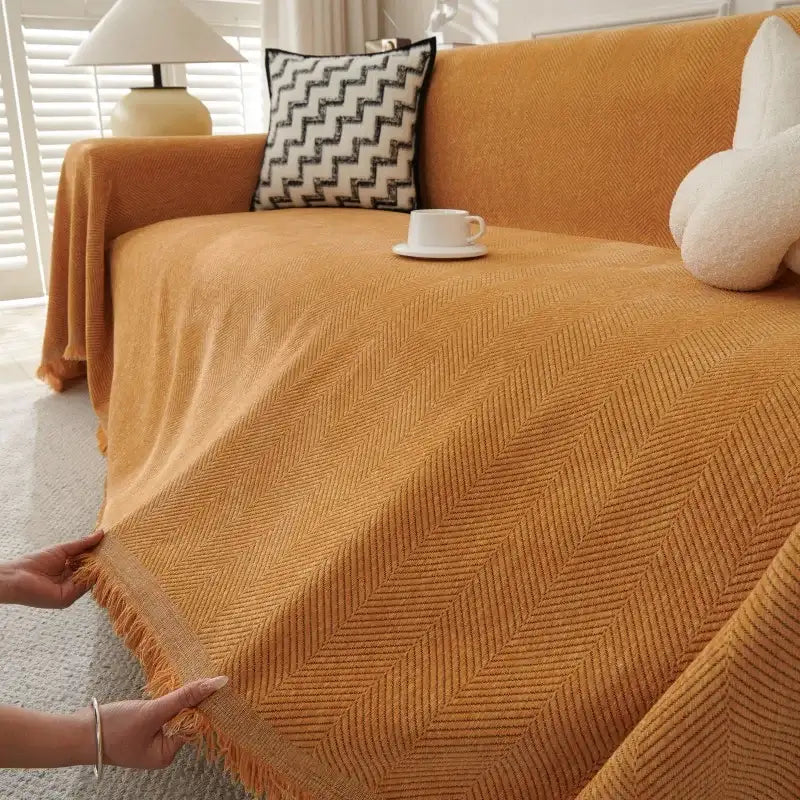 Chenille Couch Sofa Covers Anti-scratch Chair Cushion Cover Blanket Furniture Protector