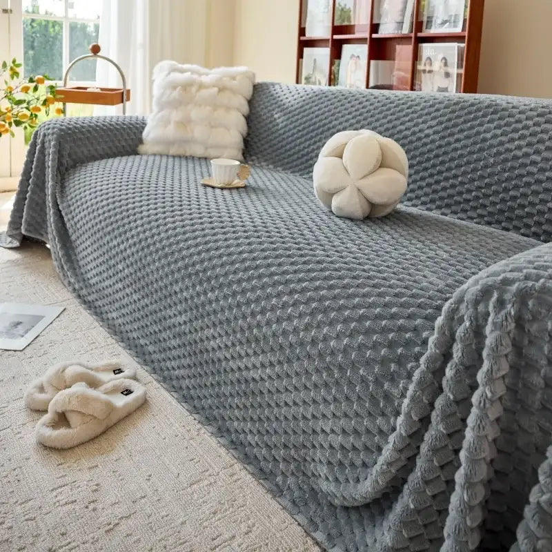 Cozy Plush Sofa Cover Soft Warm Throw Blanket Universal Cushion Couch Cover Chair Seat Slipcover Futon Sofa Mat