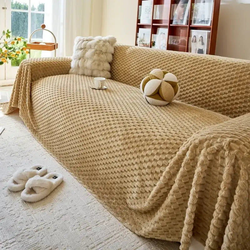 Cozy Plush Sofa Cover Soft Warm Throw Blanket Universal Cushion Couch Cover Chair Seat Slipcover Futon Sofa Mat
