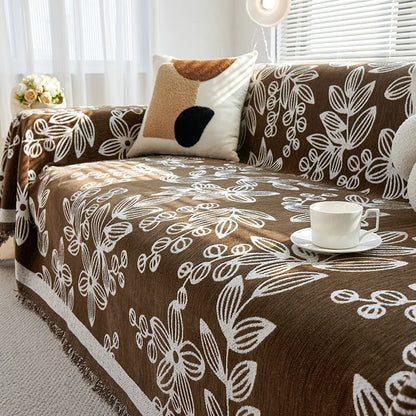 Universal Sofa Cover Chenille Durable Sofa Blanket Anti-scratch Furniture Protector 