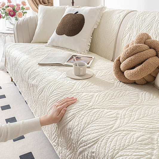 Minimalism Soft Cotton Sofa Cushion Cover Universal Chair Futon Cover  Slipcover Non-slip Seat Mat