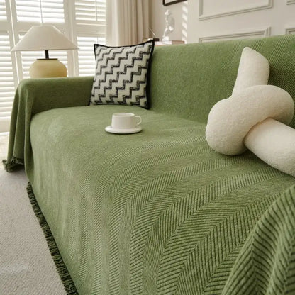 Chenille Couch Sofa Covers Anti-scratch Chair Cushion Cover Blanket Furniture Protector