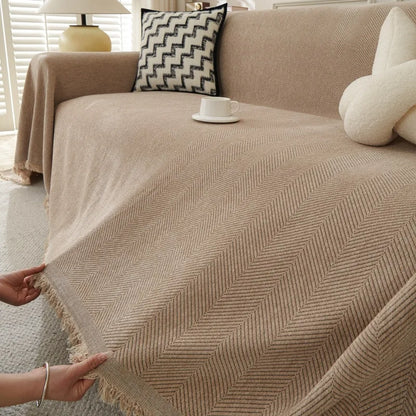Chenille Couch Sofa Covers Anti-scratch Chair Cushion Cover Blanket Furniture Protector 