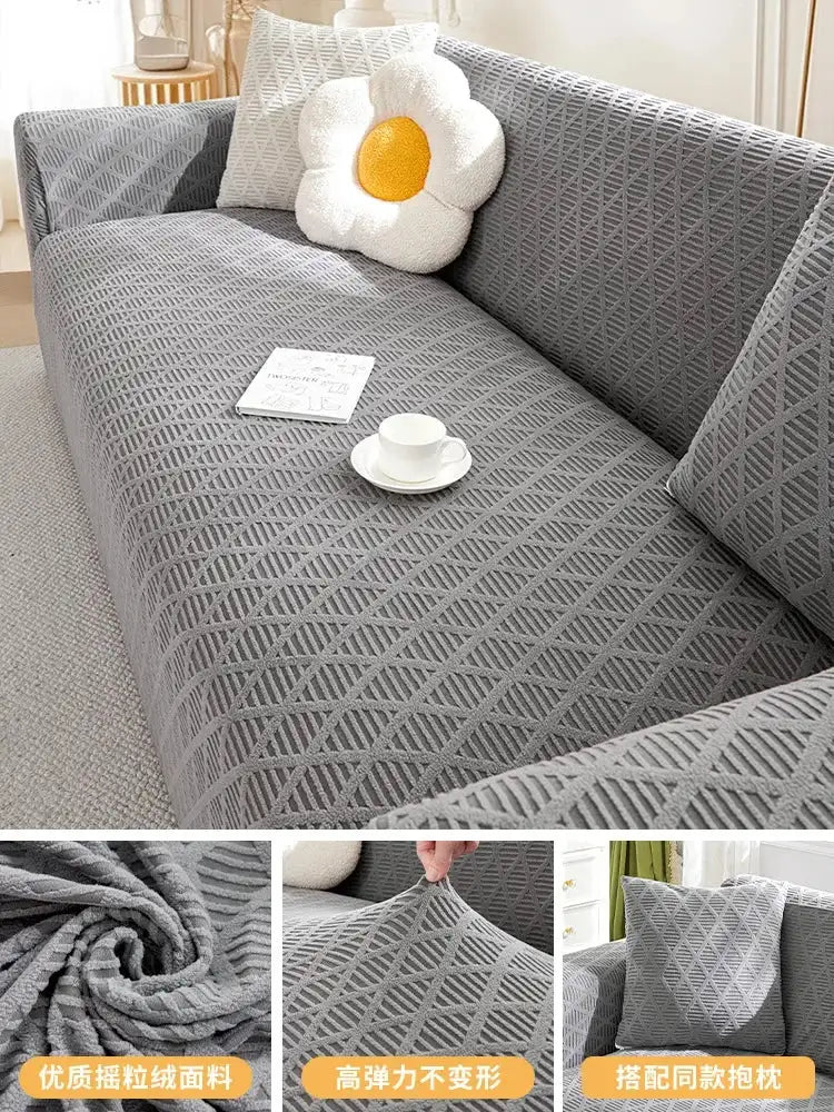 Durable Sofa Cover Anti-cat Scratch Slipcover Stretchy Armchair Futon Cover