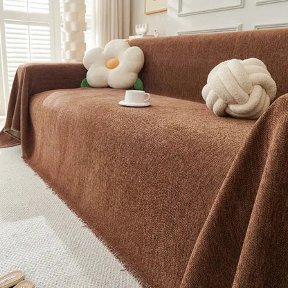Durable Couch Cover for Pets Washable Cushion Couch Chenille Sofa Slipcover
