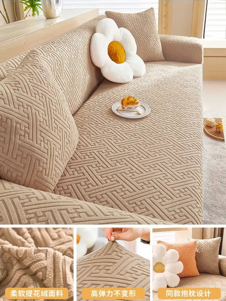 Elastic Soft Sofa Cover Durable Anti-scratch Cushion Couch Cover