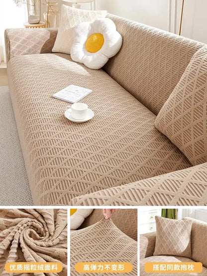 Durable Sofa Cover Anti-cat Scratch Slipcover Stretchy Armchair Futon Cover