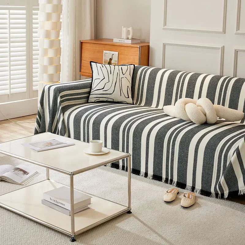 Universal Sofa Cover Chenille Cushion Couch Cover Durable Slipcover Boho Decor 