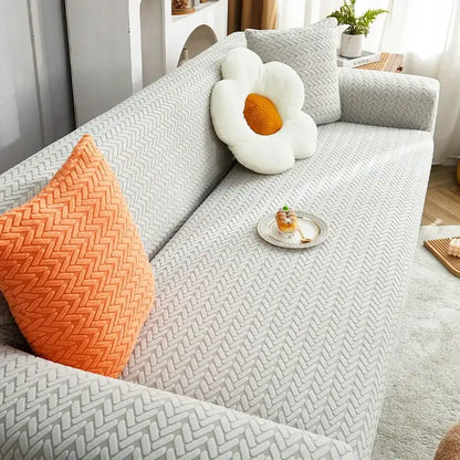 Elastic Jacquard Corner Sofa Cover Stretchy Durable Couch Chair Cover Slipcover