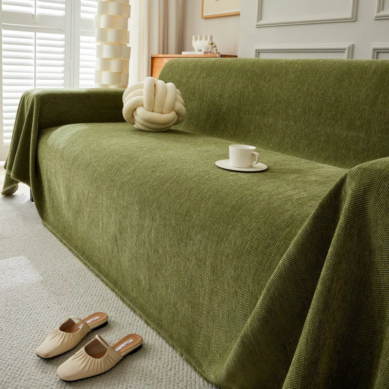 Durable Couch Cover for Pets Washable Cushion Couch Chenille Sofa Slipcover 