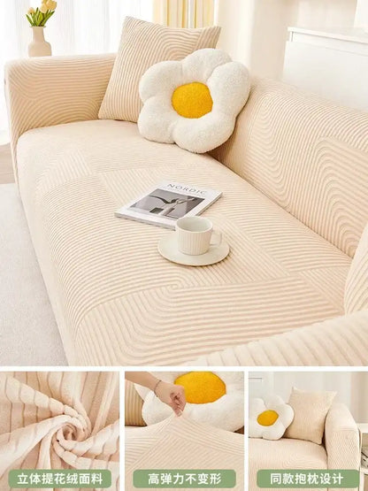 Cozy Stretchy Slipcover Elastic Flexible Seat Couch Chair Cover
