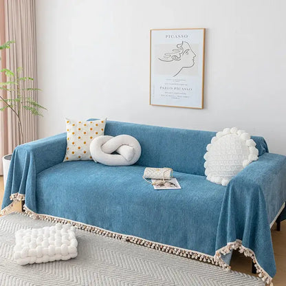 Stylish Chenille Sofa Cover Durable Sectional Couch Cover Blanket  Furniture Protector
