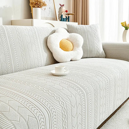 Elastic Cozy Sofa Cover Universal Anti-cat Scratch Couch Futon Cover 