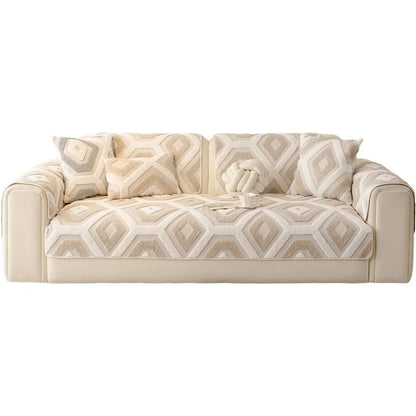 Jacquard Plush Warm Sofa Couch Cover Soft Fuzzy Couch Covers
