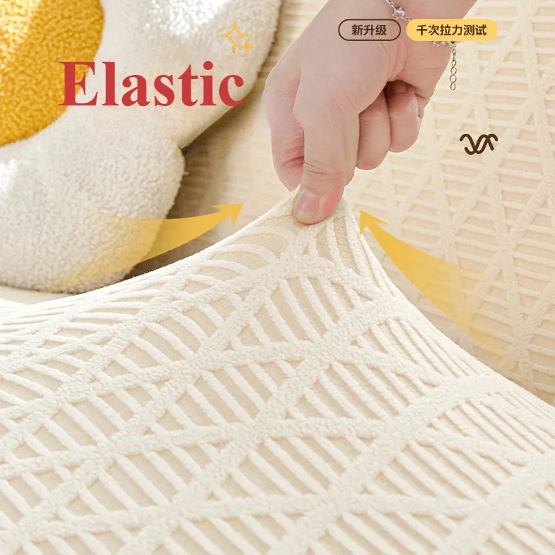 Durable Sofa Cover Anti-cat Scratch Slipcover Stretchy Armchair Futon Cover 