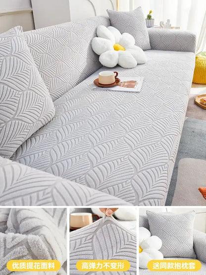 Stretchy Plush Sofa Cover Universal Anti-cat Scratch Couch Cover