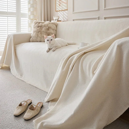 Durable Couch Cover for Pets Washable Cushion Couch Chenille Sofa Slipcover 