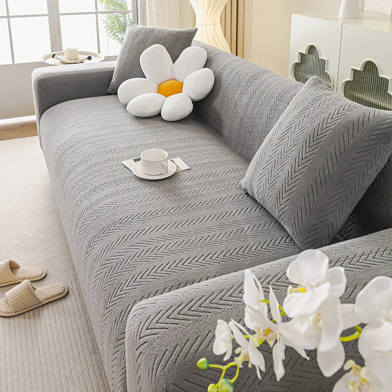 Durable Couch Cushion Cover Anti-cat Scratch Sofa Cover Elastic Slipcover 