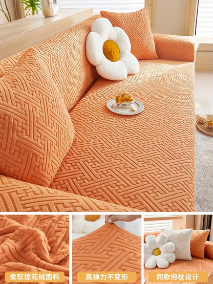 Elastic Soft Sofa Cover Durable Anti-scratch Cushion Couch Cover 