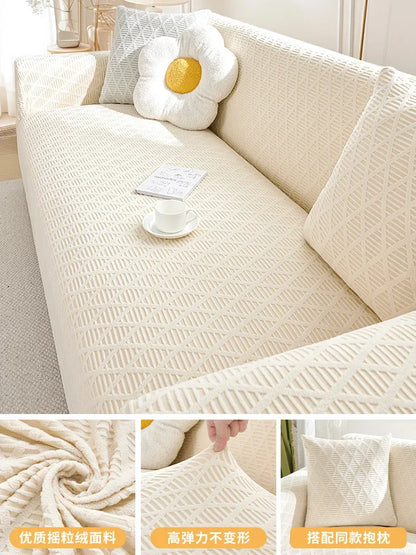 Durable Sofa Cover Anti-cat Scratch Slipcover Stretchy Armchair Futon Cover 
