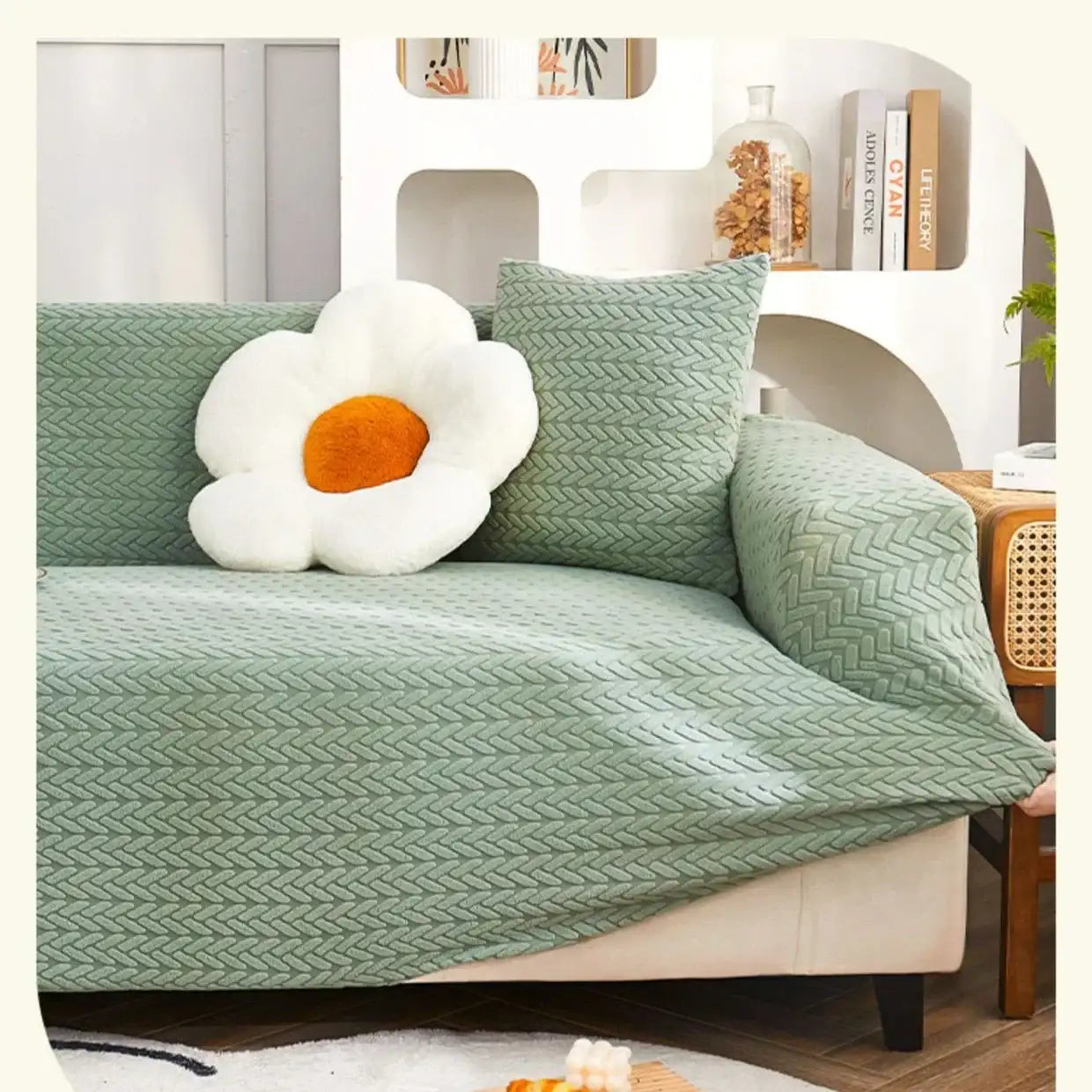 Elastic Jacquard Corner Sofa Cover Stretchy Durable Couch Chair Cover Slipcover