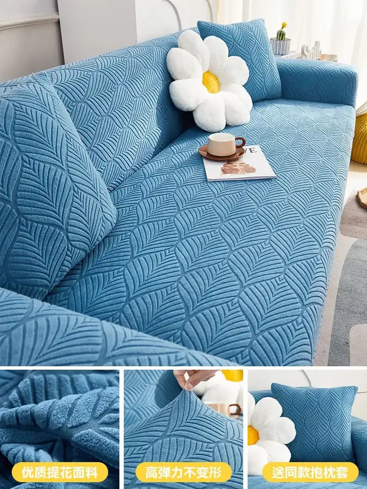 Stretchy Plush Sofa Cover Universal Anti-cat Scratch Couch Cover