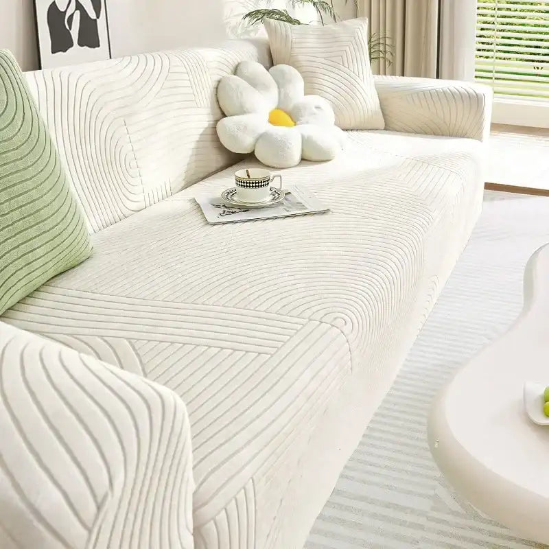 Cozy Stretchy Slipcover Elastic Sectional Sofa Covers Cushion Protector