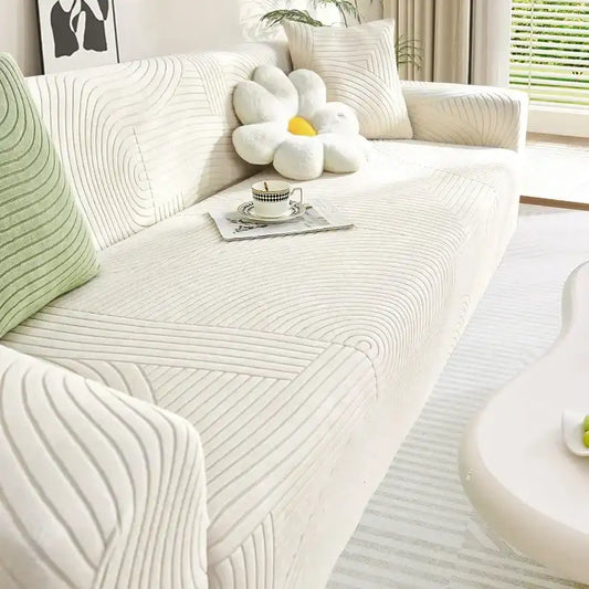 Cozy Stretchy Slipcover Elastic Sectional Sofa Covers Cushion Protector