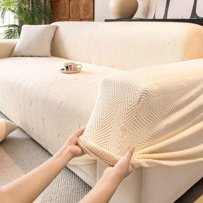Cozy Stretchy Sofa Slipcover Elastic Flexible L-Shaped Sofa Cover